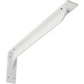 Ekena Millwork Embrey Steel Bracket, Hammered White 2"W x 20"D x 6 1/2"H BKTM02X20X06EBHWH